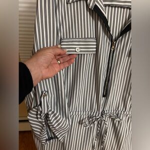 MLLE GABRIELLE Plus Sz Retro Stylish Casual Chic Timeless Drawstring Tie Dress